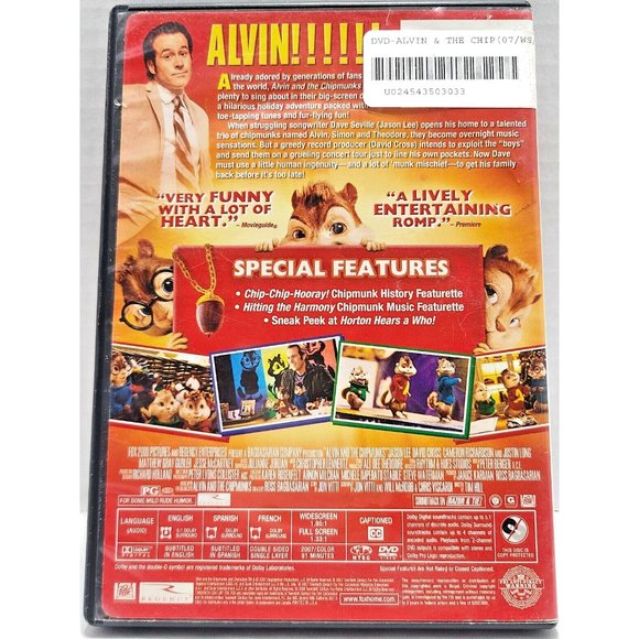 Alvin and the Chipmunks (DVD, 2007) - Picture 2 of 2